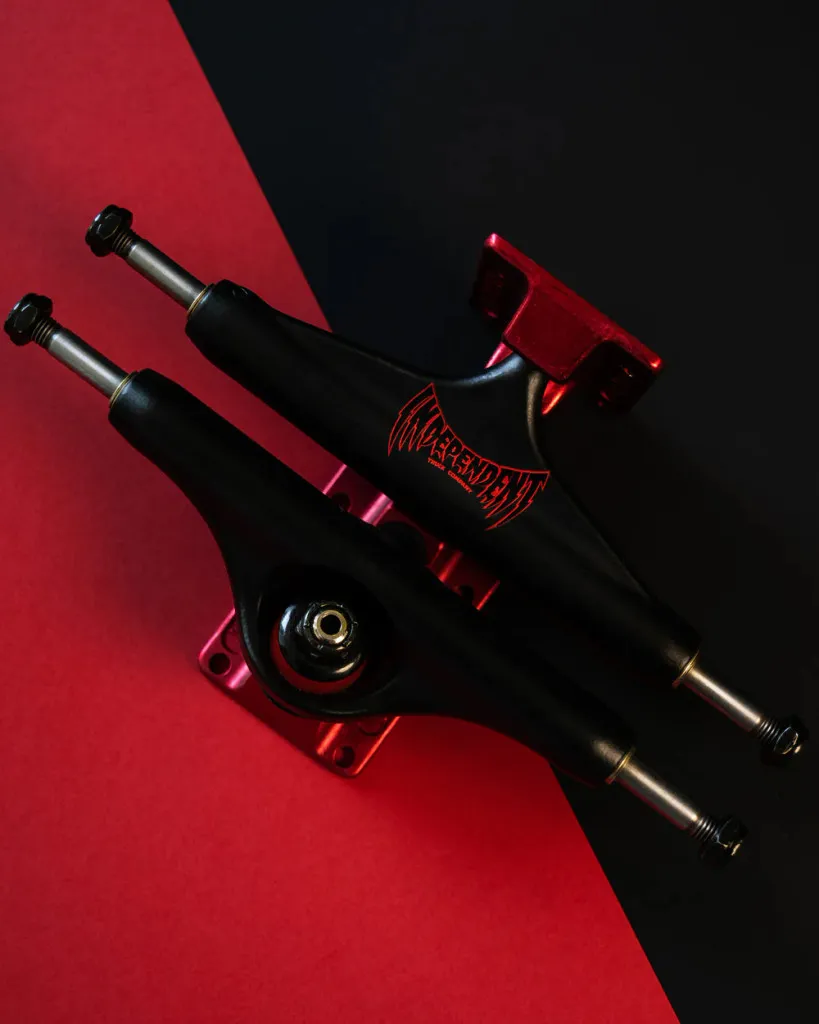 149mm Stage 11 Voltage Span Black / Ano Red Forged Hollow Independent Skateboard Truck (Set of 2)