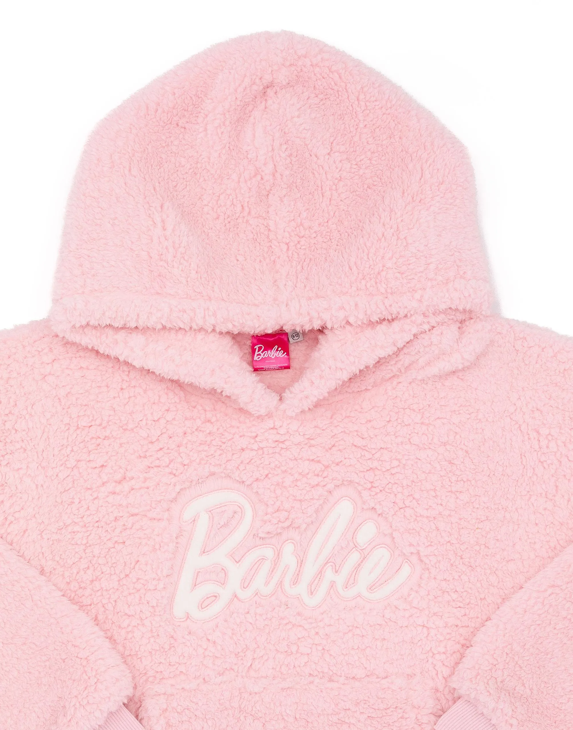 Barbie Girls Blanket Hoodie Pink Logo