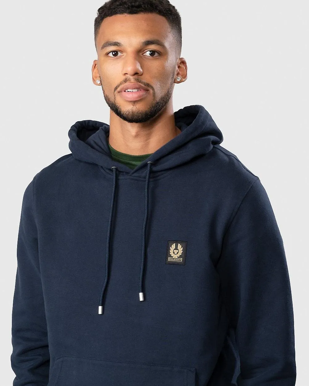 Belstaff Belstaff Mens Pullover Logo Patch Hoodie