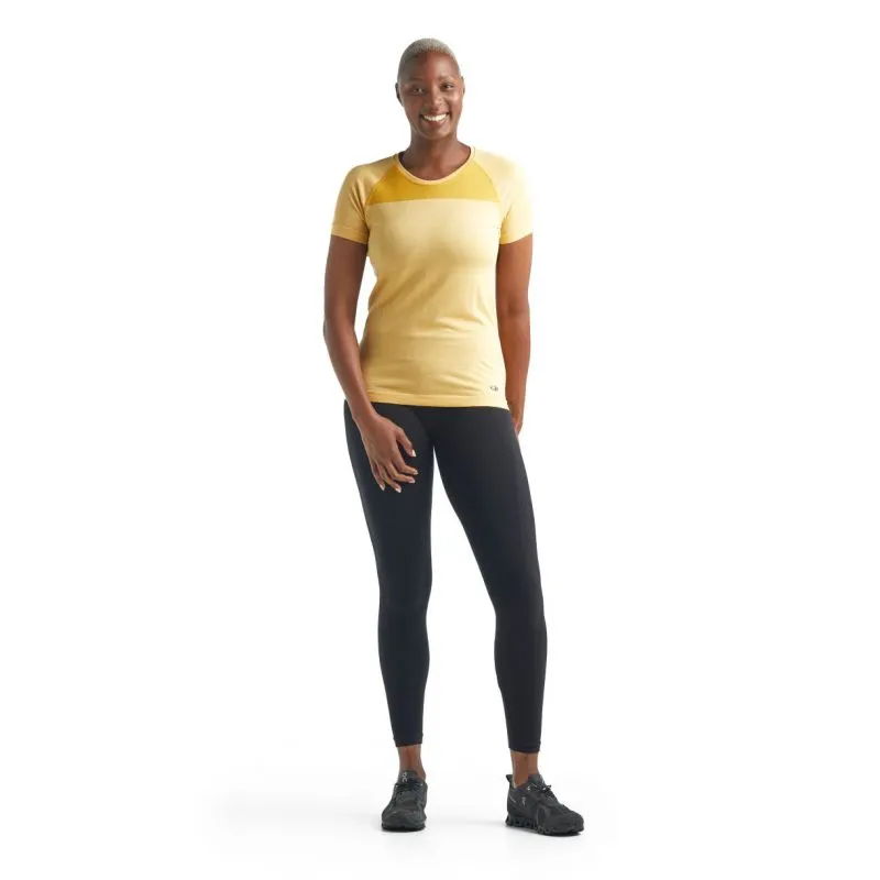 Camiseta de mujer Icebreaker Motion Seamless Ss Crewe (Safflower Hthr)