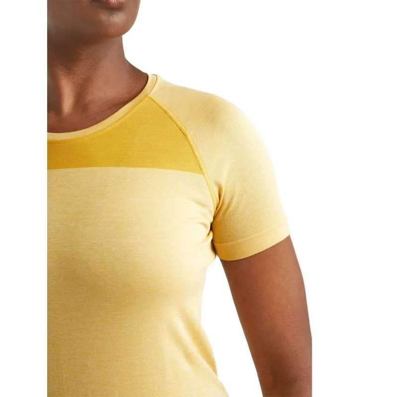 Camiseta de mujer Icebreaker Motion Seamless Ss Crewe (Safflower Hthr)