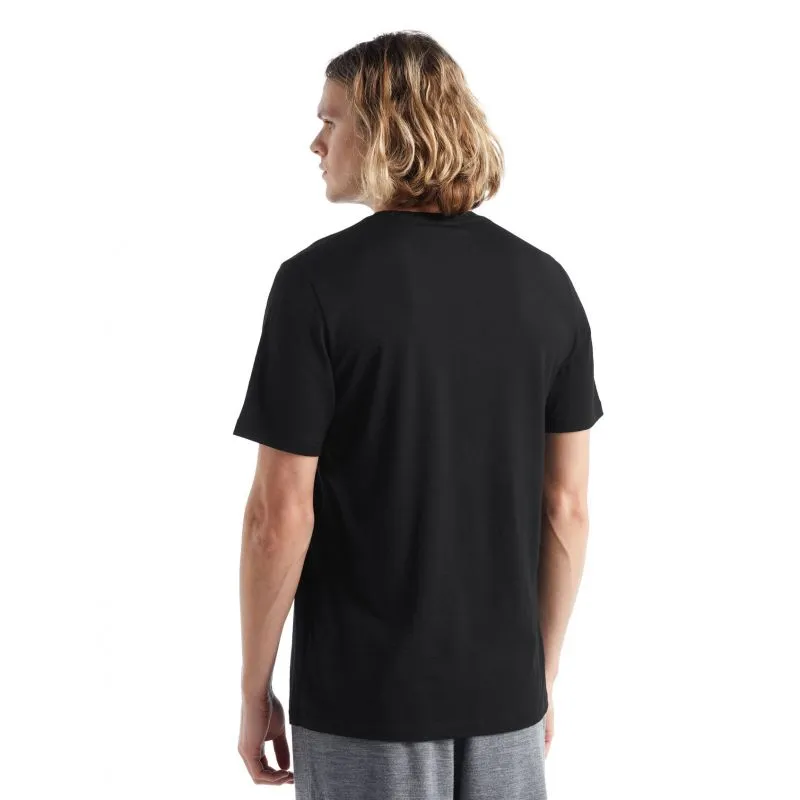 Camiseta Icebreaker Tech Lite Ii Ss Tee Canopy Camper (Negro) hombre