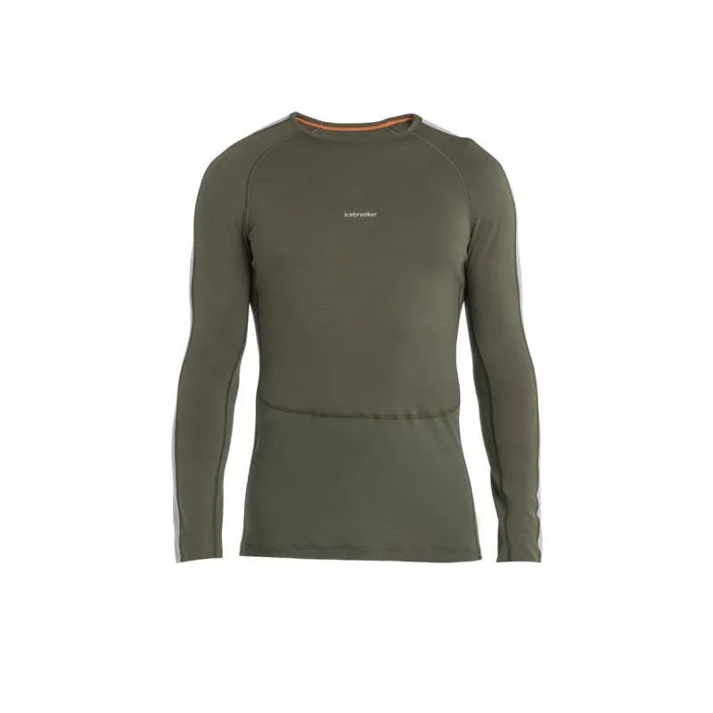 Camiseta técnica de hombre Icebreaker M ZoneKnit 200 LS Crewe (Loden/Ether/CB)