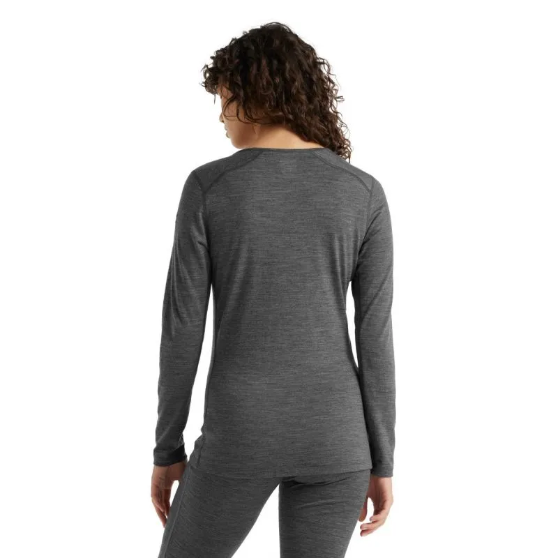 Camiseta técnica Icebreaker 200 Oasis Ls Scoop (Gritstone Heather) para mujer