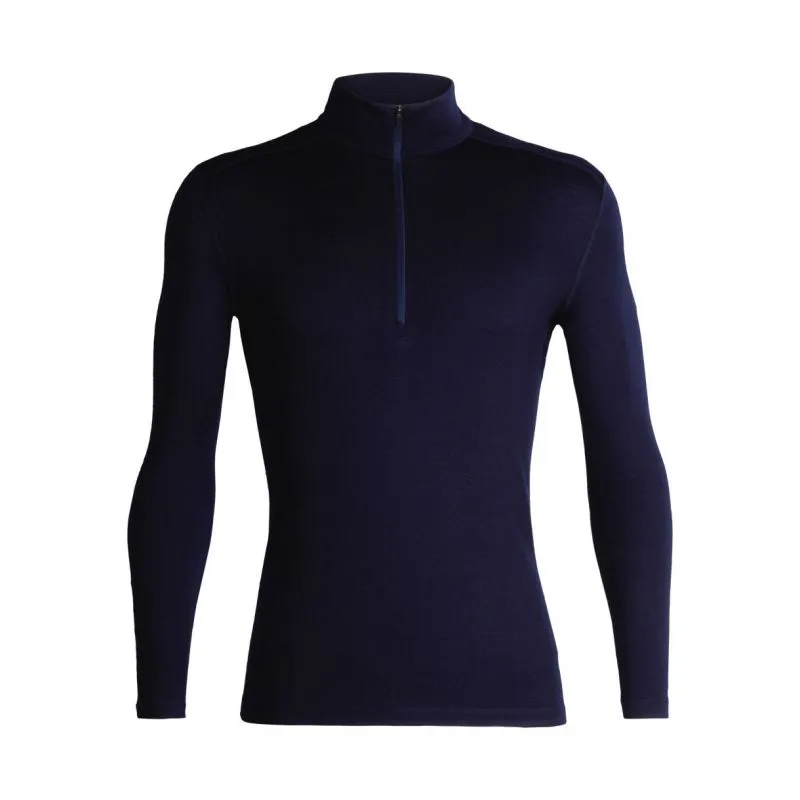 Capa base Icebreaker Mens 260 Tech Ls Half Zip (Midnight Navy) hombre