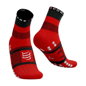 Compressport Fast Hiking Socks Black Red White