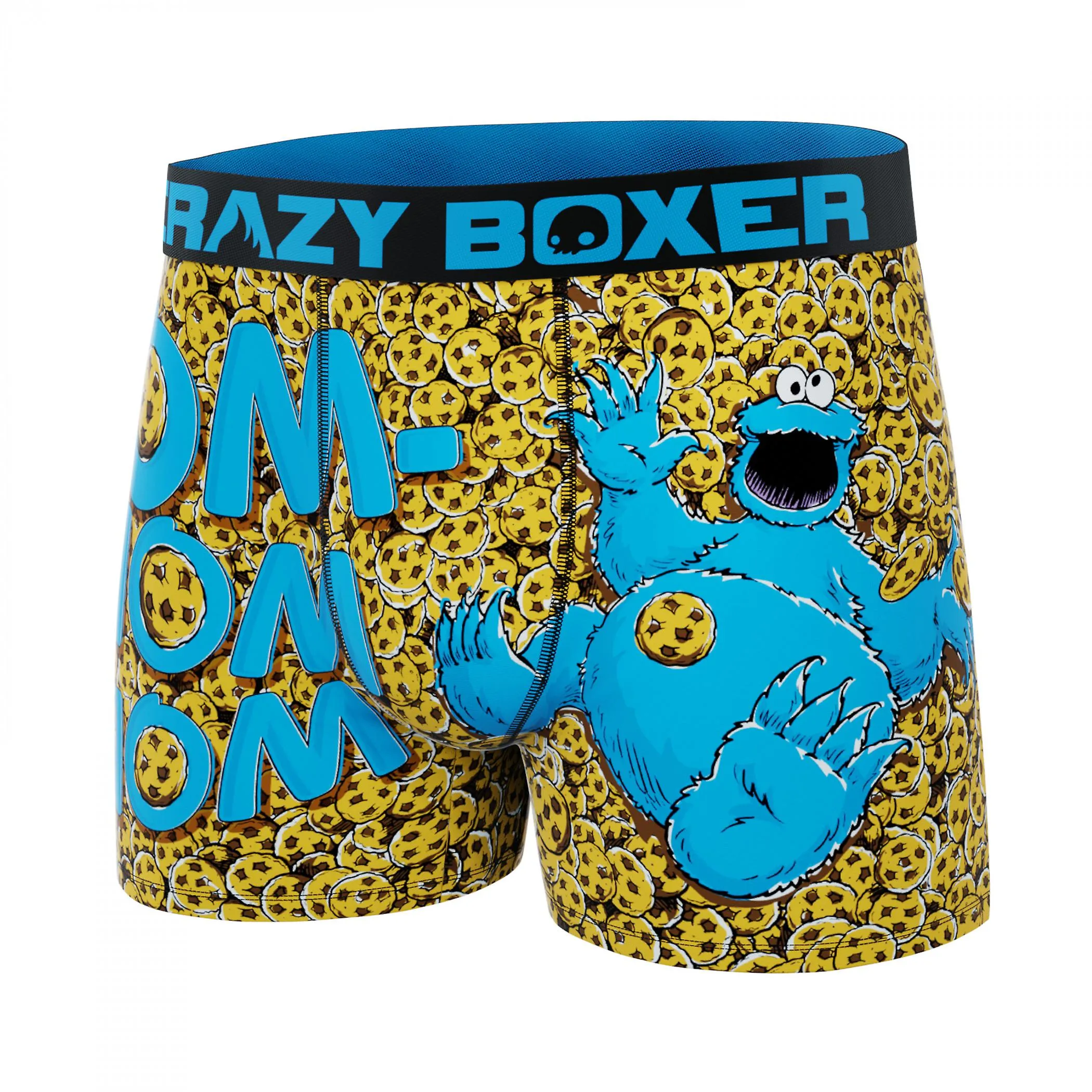 Crazy Boxers Sesame Street Cookie Monster Om-Nom Nom Calzoncillos Bóxer