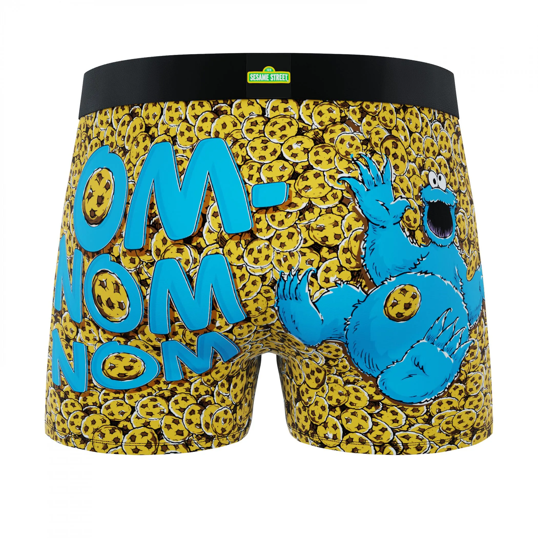 Crazy Boxers Sesame Street Cookie Monster Om-Nom Nom Calzoncillos Bóxer