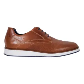 DUNE LONDON Beko Perforated Gibson Shoes - Brown