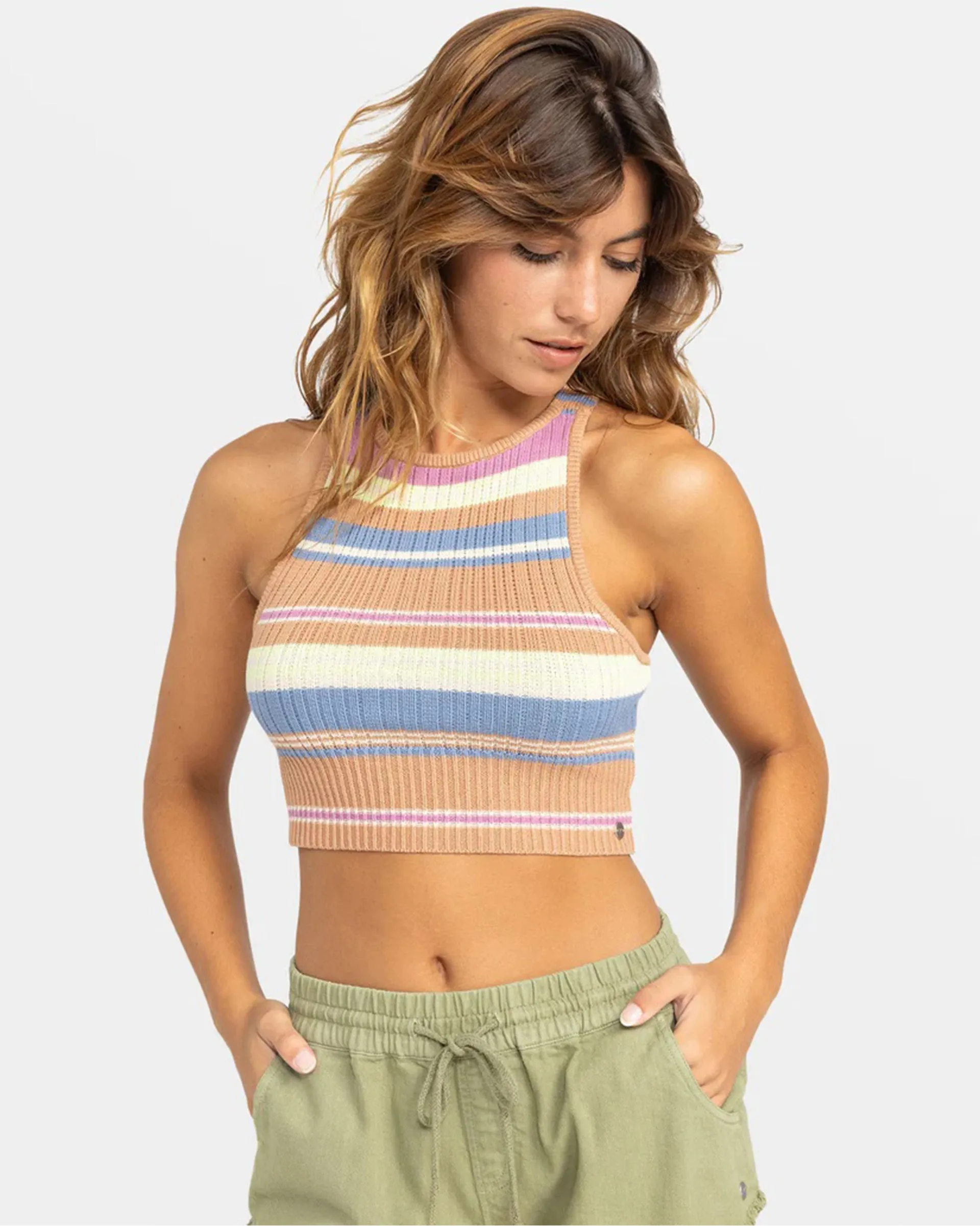 Fresh Moon Cropped Sweater Top