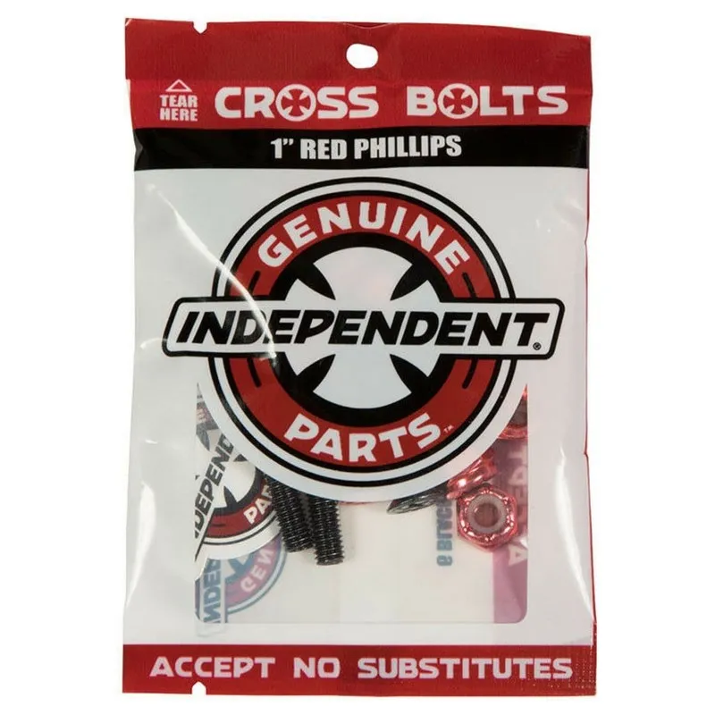 Independent Cross Bolts 1" Red Phillips