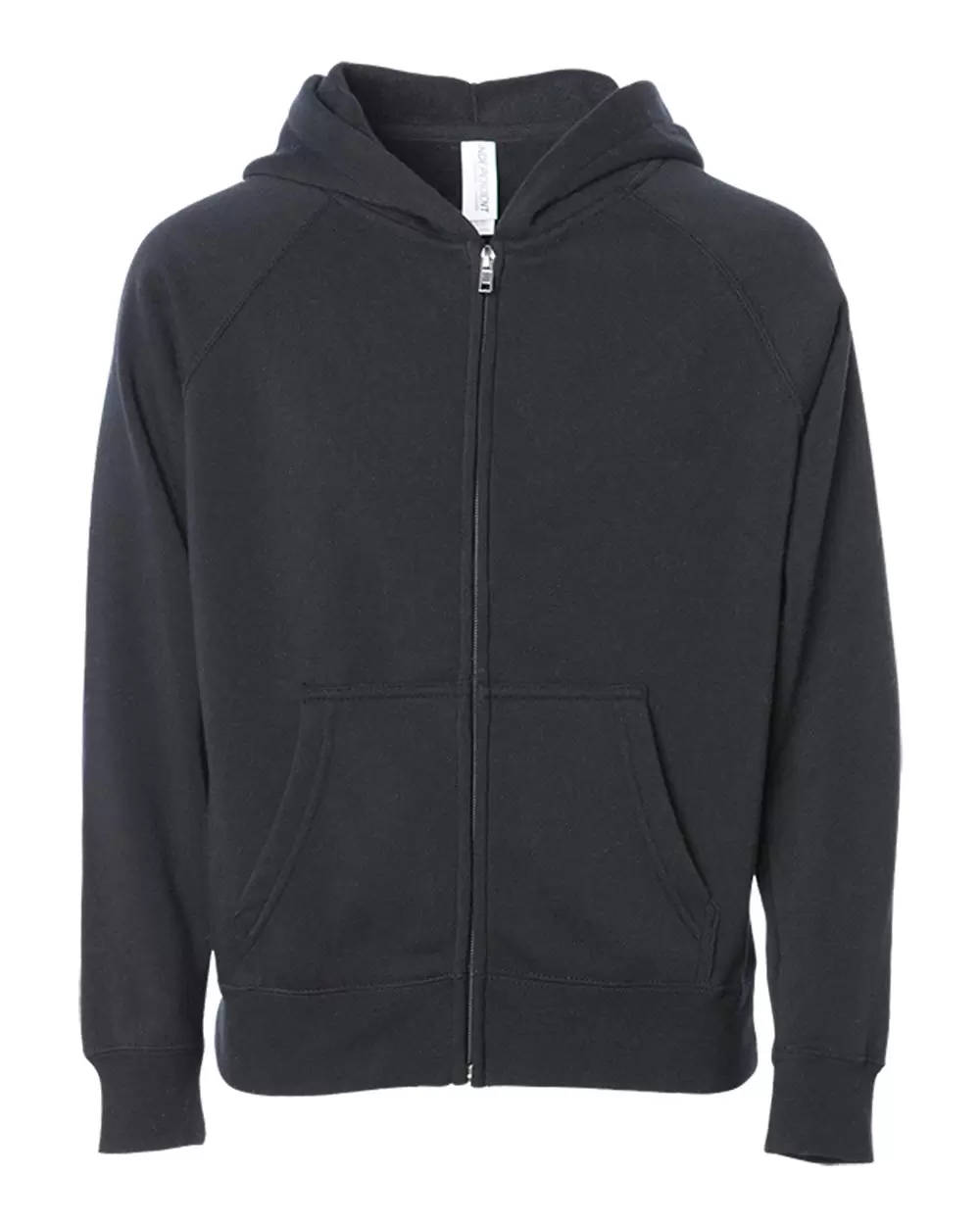 Independent Trading Co. PRM15YSBZ Youth Lightweight Special Blend Raglan Zip Hood SKU: PRM15YSBZ