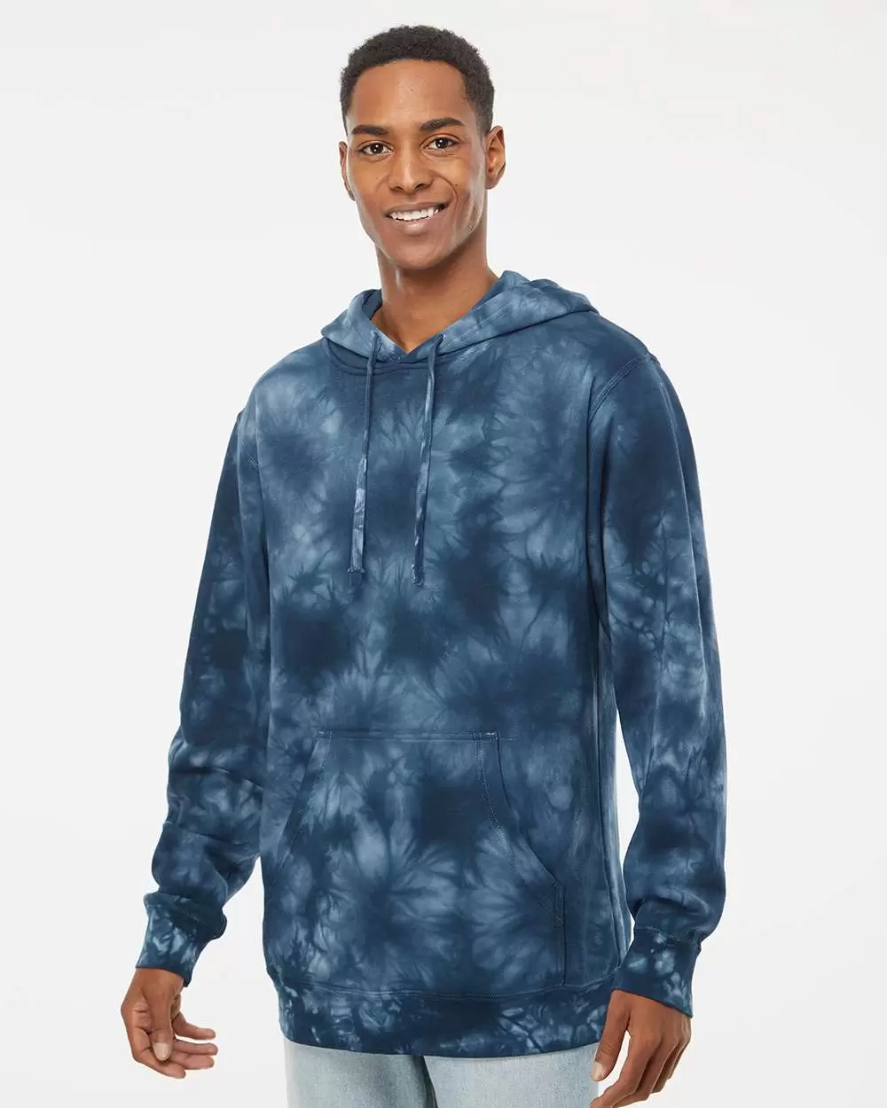 Independent Trading Co. PRM4500TD Midweight Tie-Dyed Hooded Sweatshirt SKU: PRM4500TD