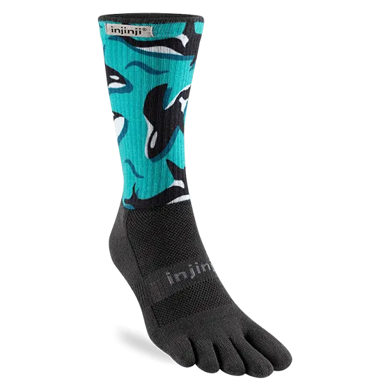 Injinji Artist Designed Men's Crew Toesocks