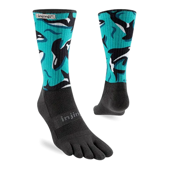 Injinji Artist Designed Men's Crew Toesocks