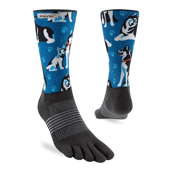 Injinji Artist Designed Women's Crew Toesocks