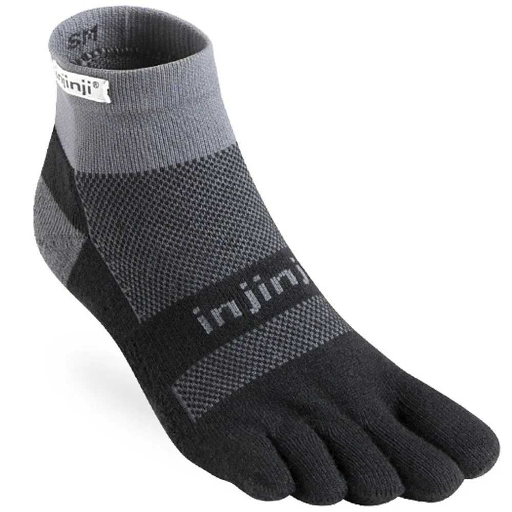 Injinji RUN 2.0 Midweight Mini-Crew Black/Grey