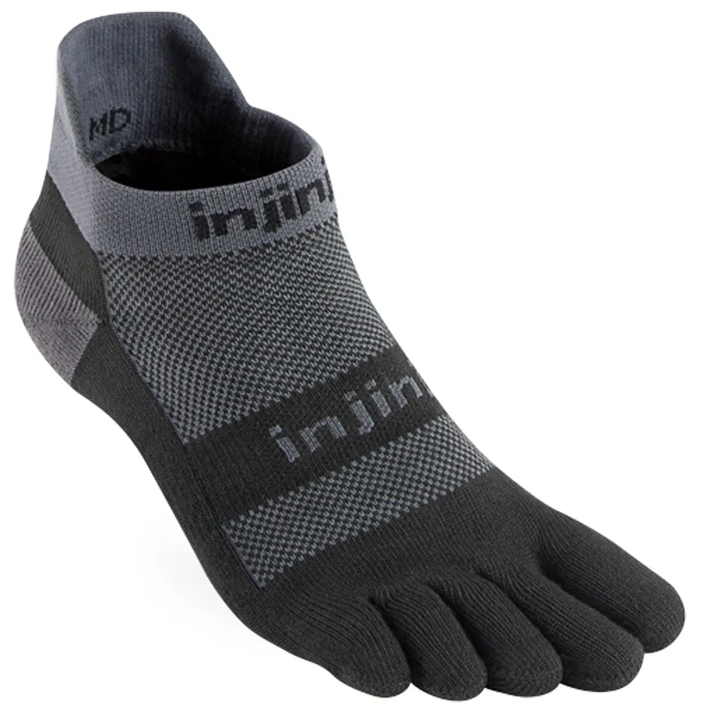 Injinji RUN 2.0 Midweight No-Show Black/Grey