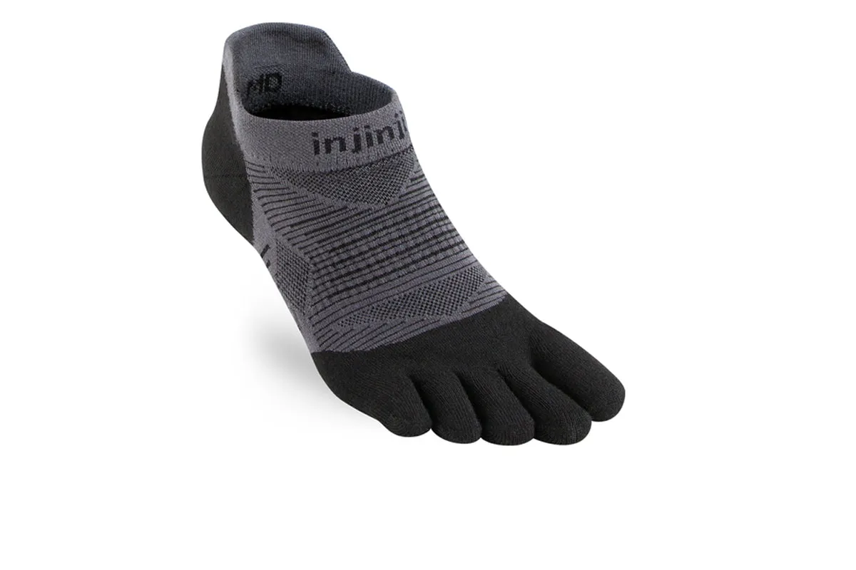 Injinji Run Lightweight No-show Black