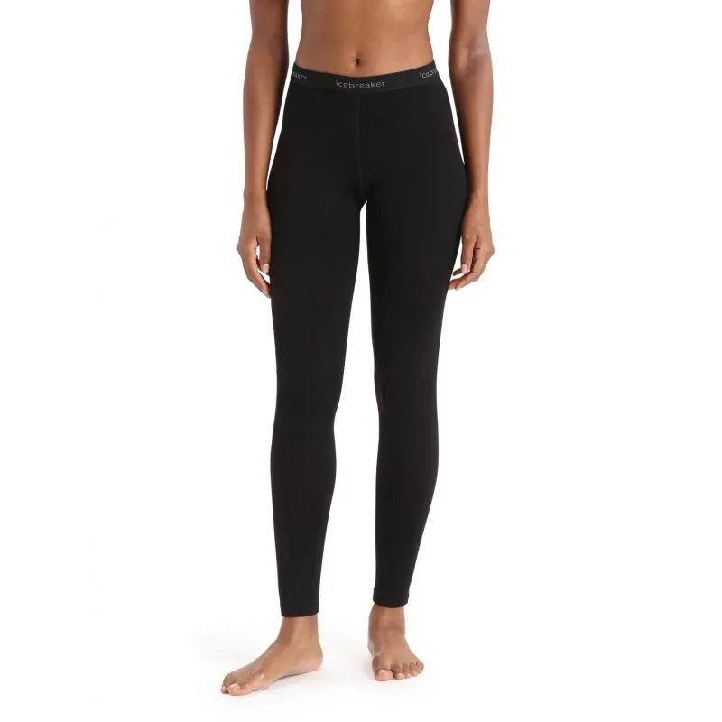 Leggings Icebreaker Merino (Negro) mujer