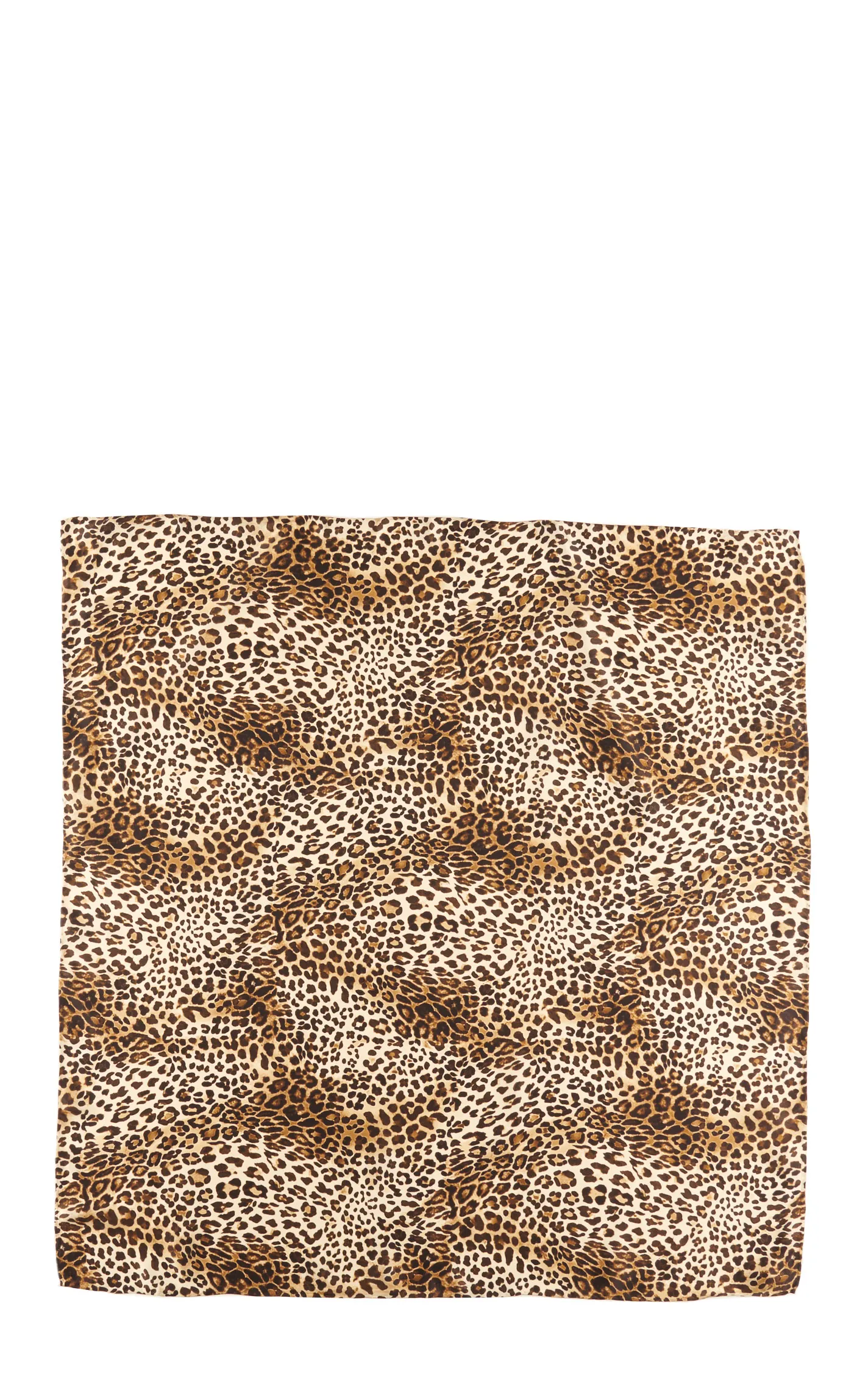 Leopard Print Silk Wild Rags Scarf