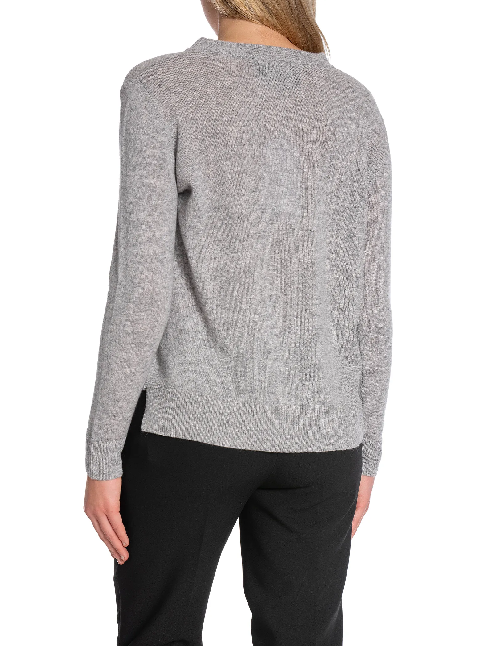 LEVETE ROOM SWEATER LR ELOISE PULLOVER LIGHT GREY MELANGE