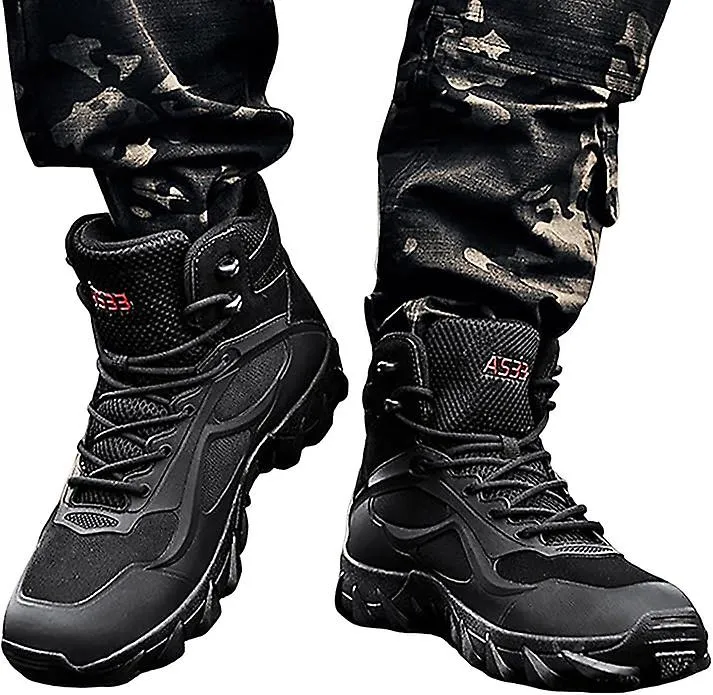 Men's Hiking Boots Non-Slip Waterproof Outdoor Hiking Boots Work Shoes for Men Breathable Winter Hiking Boots