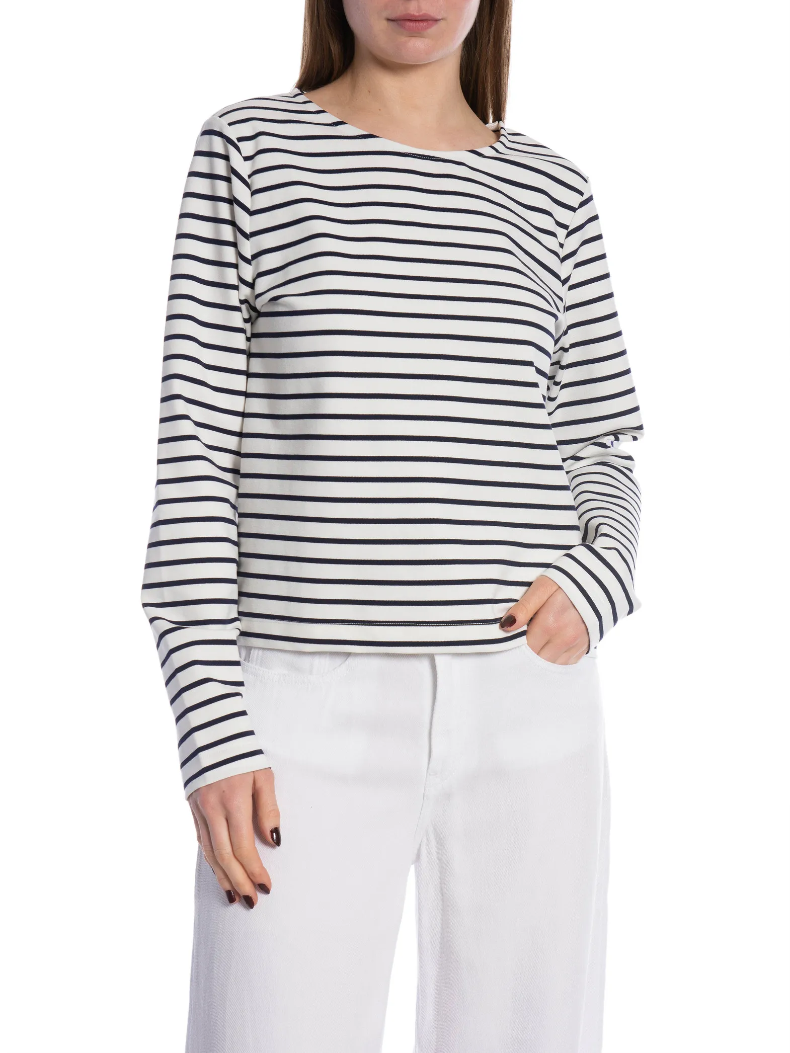 NEO NOIR TOP CLAUDIO STRIPE NAVY