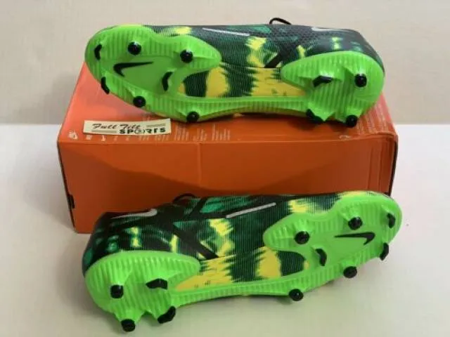 Nike phantom gt2 academy sw fg/mg soccer shoes cleats dm0722-003 green shockwave