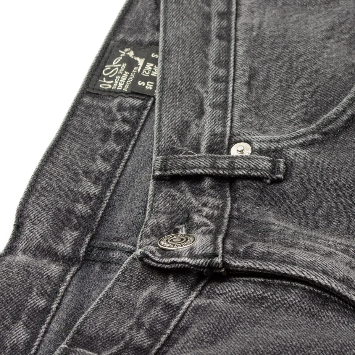 orSlow - 101 Dad's Fit Denim Pants - 90's Black Denim Stone Wash