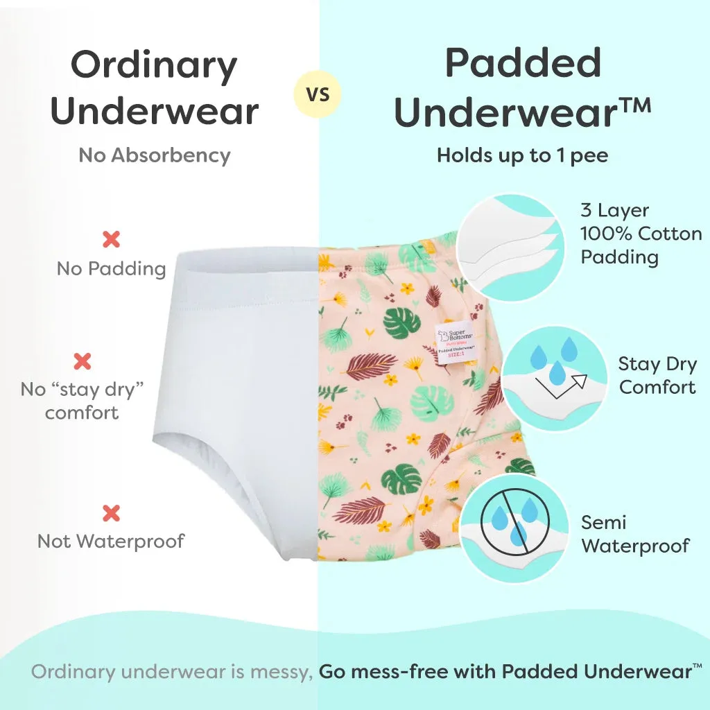 Pack of 1 Padded Underwear (Potty Training Pants) - NO Print Choice