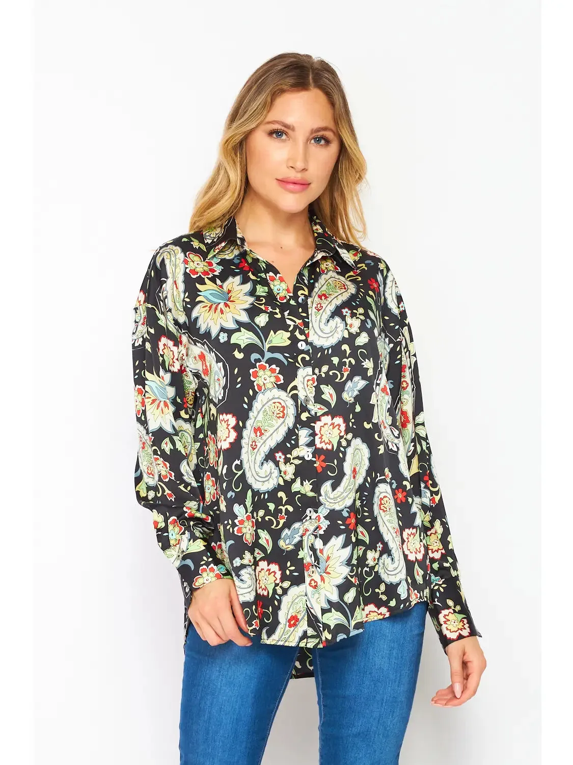 Paisley Print Top