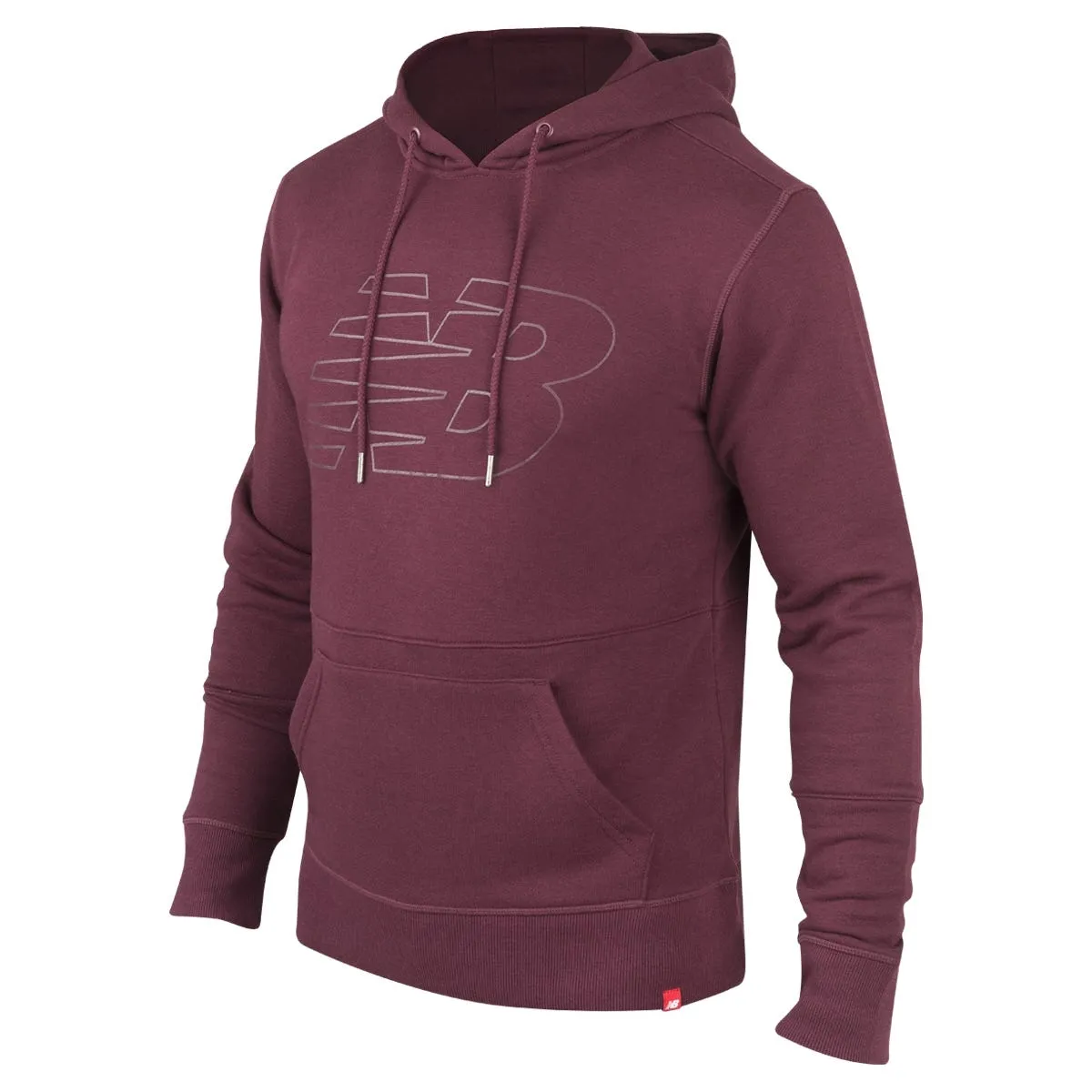 Polerón Hombre New Balance Essential Hoodie Burdeo