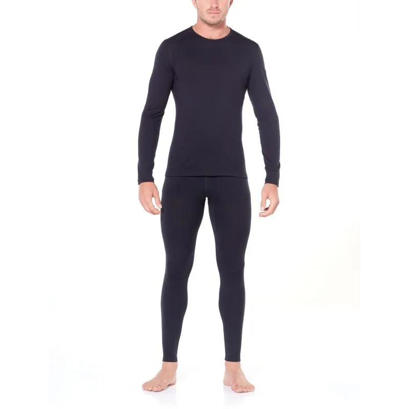 Ropa interior masculina Icebreaker Merino 200 Oasis LS Crewe (Negro)