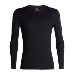 Ropa interior masculina Icebreaker Merino 200 Oasis LS Crewe (Negro)