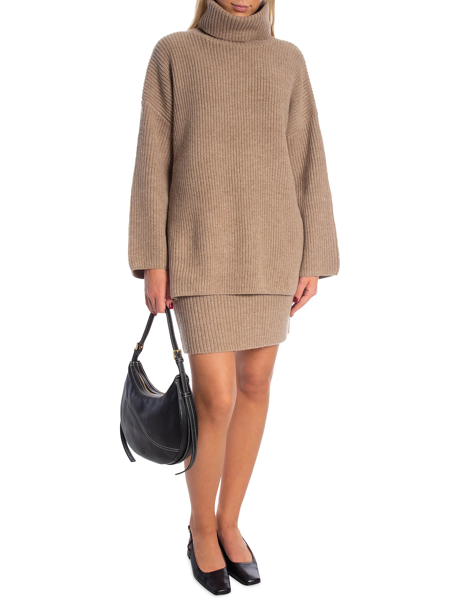 SELECTED FEMME SWEATER MARY LS LONG KNIT ROLL NECK