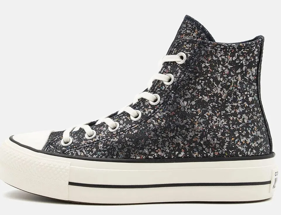 shoes Converse Chuck Taylor All Star Lift Platform Glitter Hi - A09551/Into The Void/Egret/Black - women´s