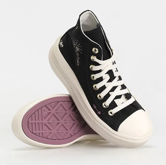 shoes Converse Chuck Taylor All Star Move Hi - A07136/Black/Dreamy Dahlia/Egret - women´s