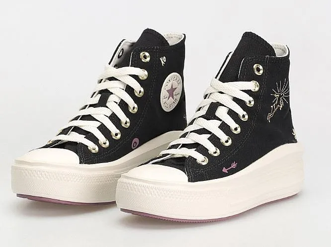 shoes Converse Chuck Taylor All Star Move Hi - A07136/Black/Dreamy Dahlia/Egret - women´s