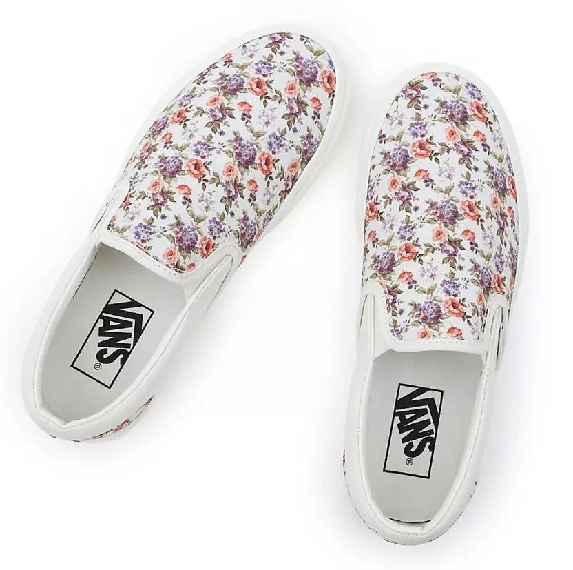 shoes Vans Classic Slip-On - Vintage Floral Marshmallow - women´s