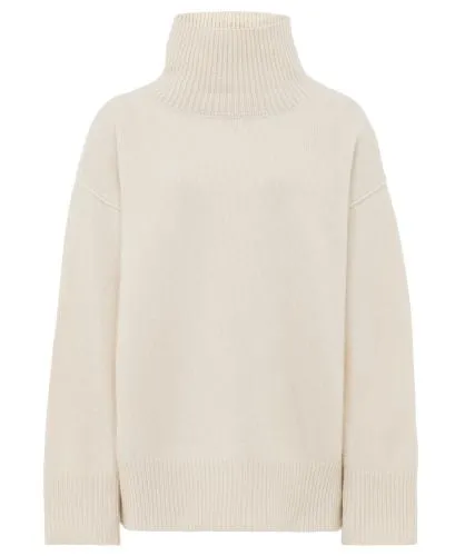 Soft Goat Boyfriend Turtleneck Cashmere Jumper | Jules B