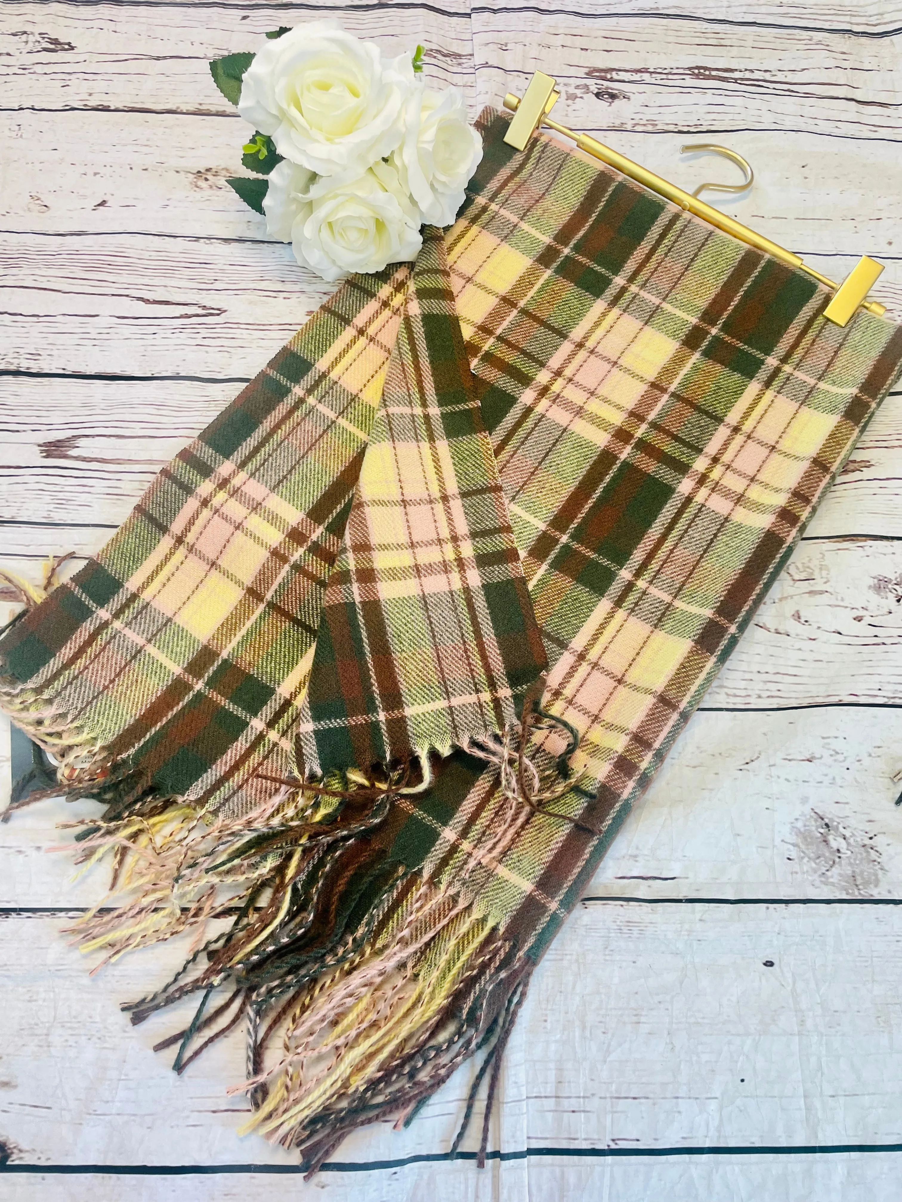 The FRANKIE check print scarf - 3 colours