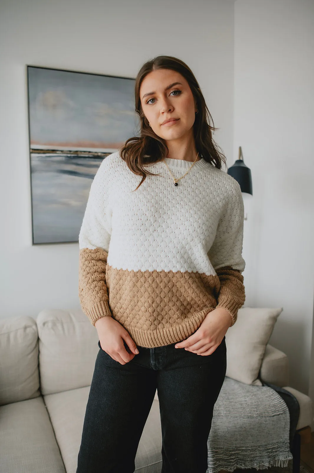 The Lindsy Two-Tone Pullover