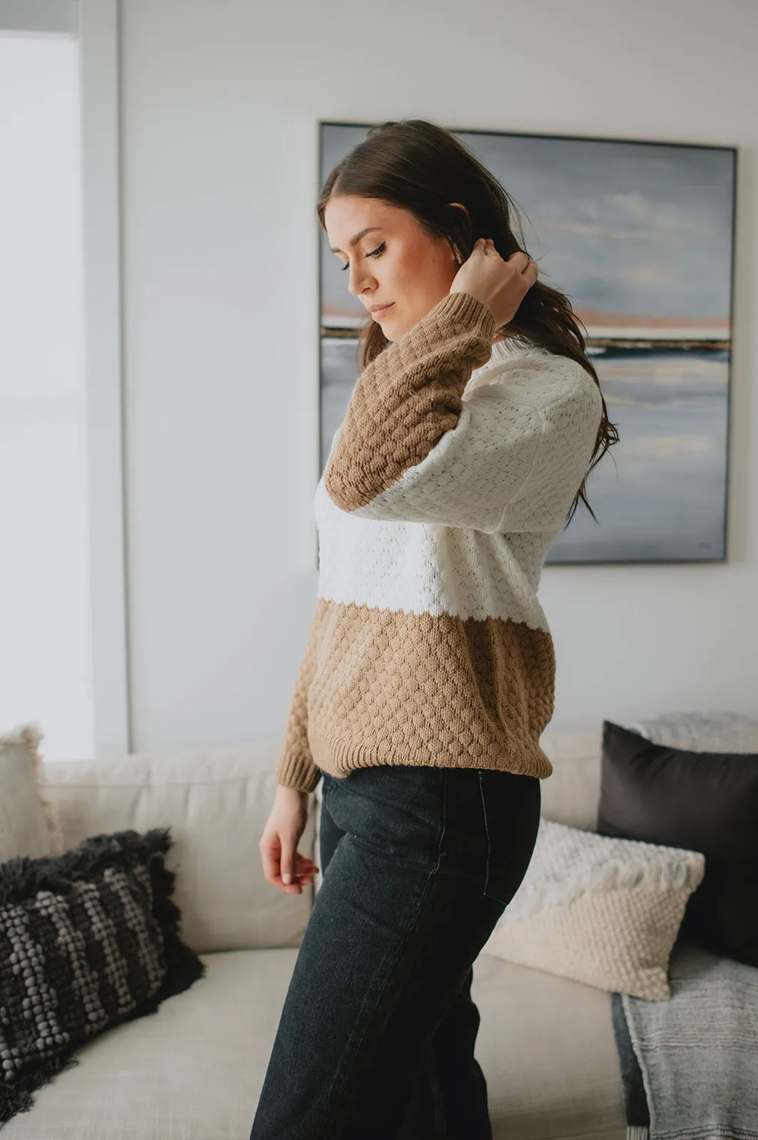 The Lindsy Two-Tone Pullover