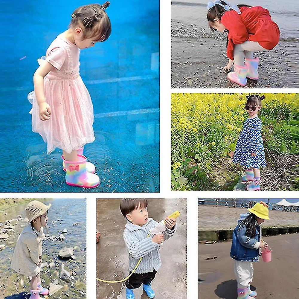 Toddler Rain Boots For Kids,unisex Kids Rain Boots For Girls And Boys