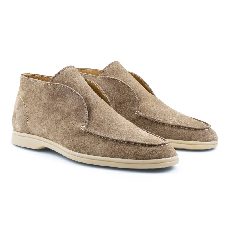 Yanko Traveler Shoes smoke reverse kudu suede