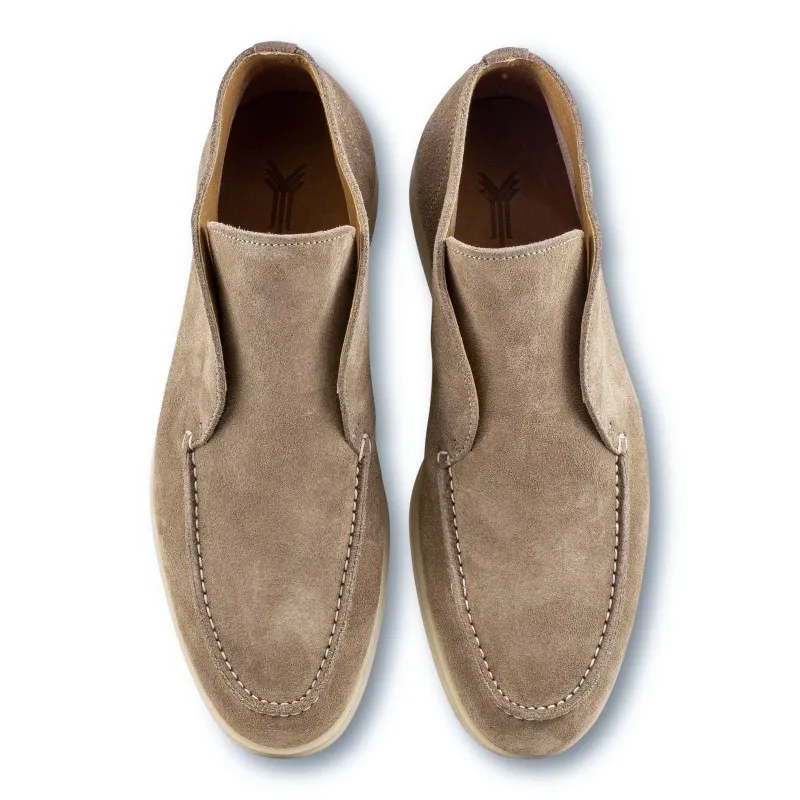 Yanko Traveler Shoes smoke reverse kudu suede